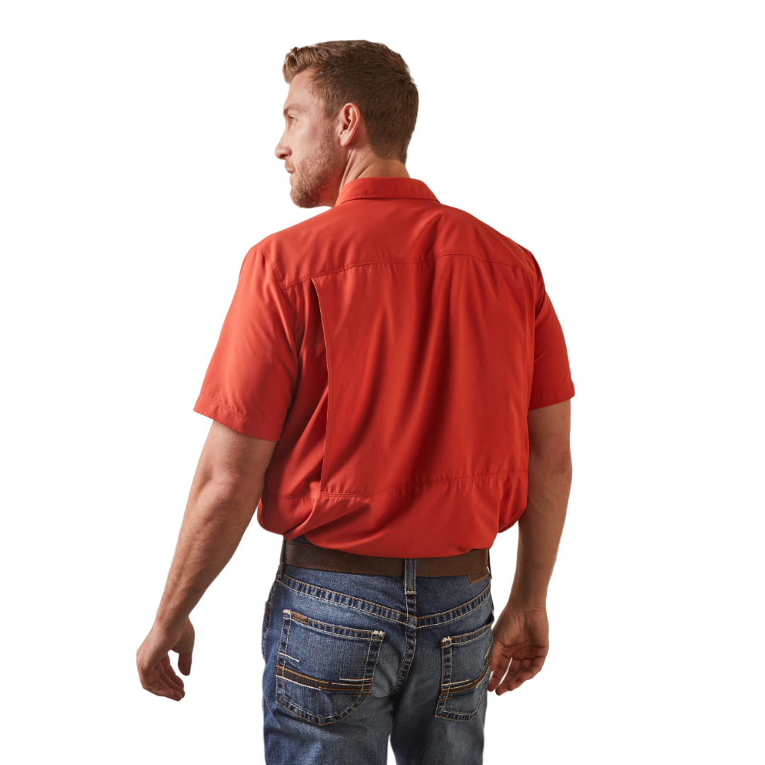 Ariat Men's Strike Here Outbound Orange Shirt