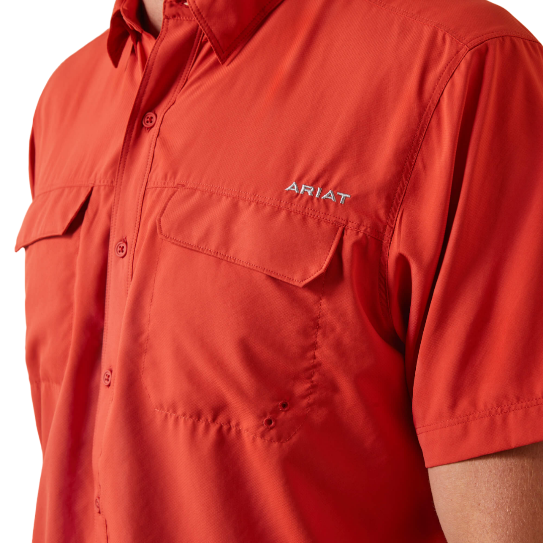 Ariat Men's Strike Here Outbound Orange Shirt