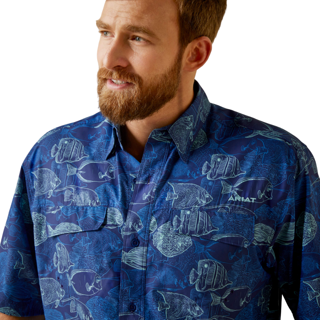 Ariat Men's Skyfall Outbound Classic Blue Shirt