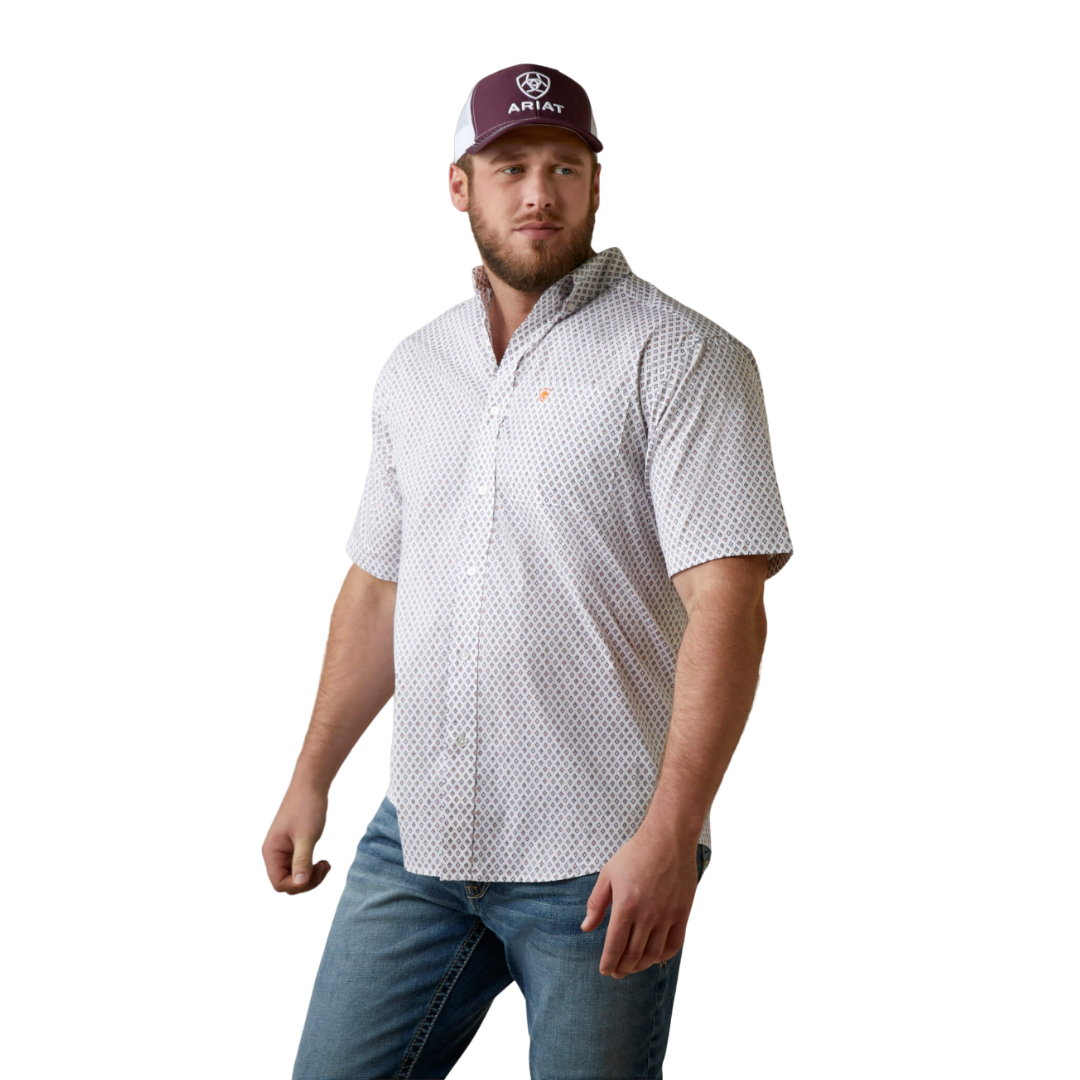 Ariat Men's Mayson Classic Fit White Shirt