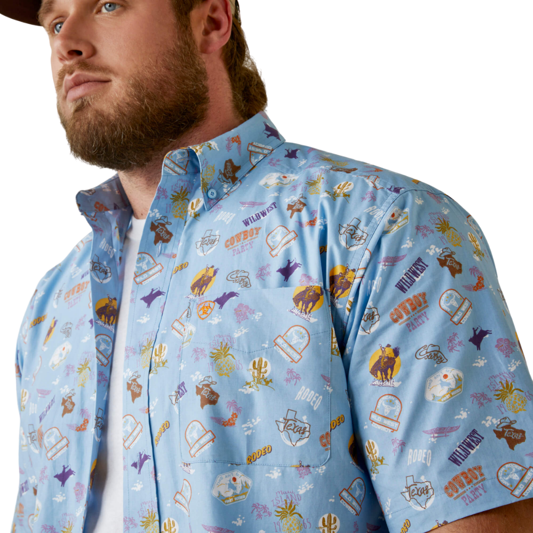 Ariat Men's Mauricio Classic Blue Shirt