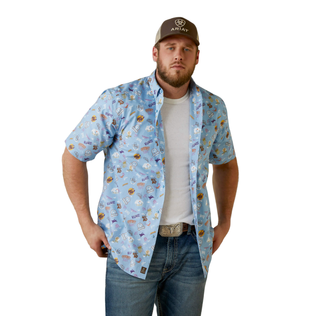 Ariat Men's Mauricio Classic Blue Shirt
