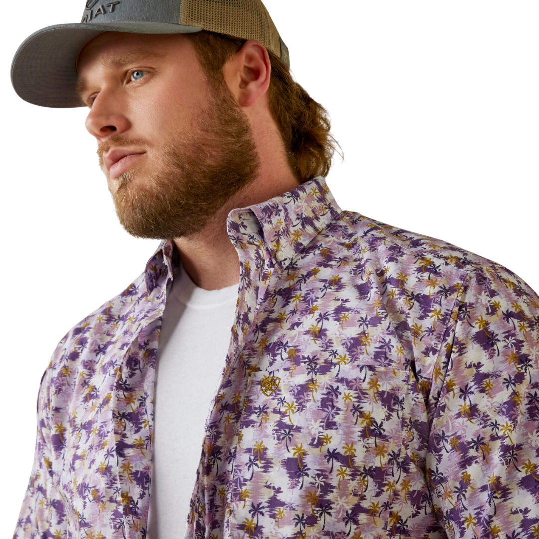Ariat Men's Maximilian Classic Purple Shirt