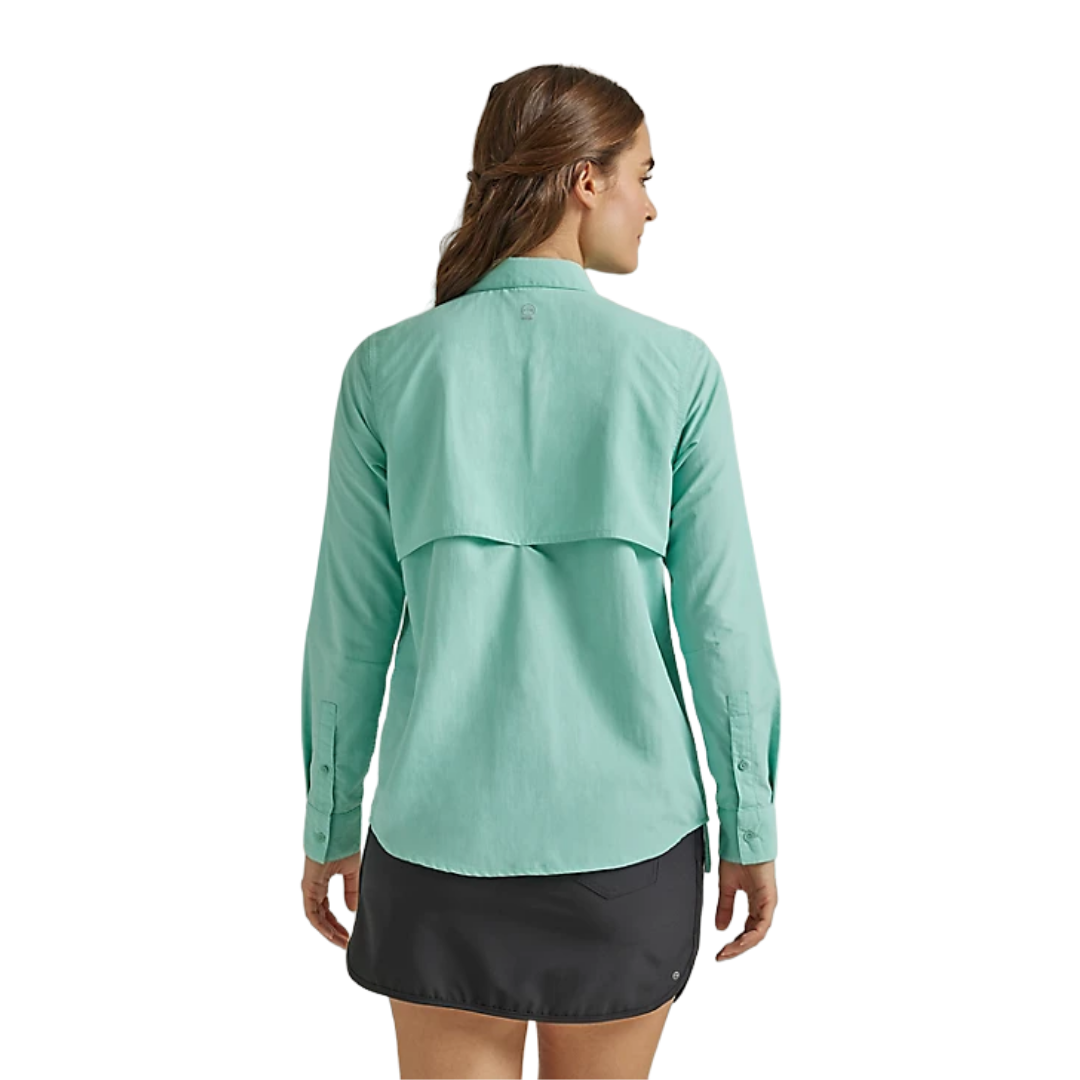 Wrangler Women's ATG Angler Turquoise Shirt