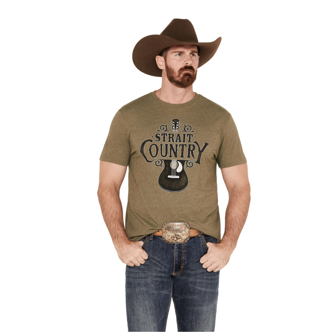 Wrangler Men's Country Guitar Light Brown Tee Shirt