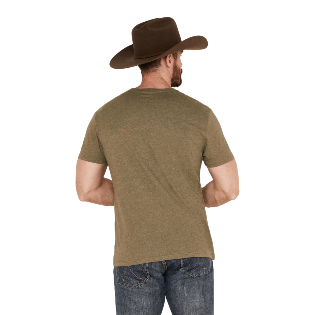 Wrangler Men's Country Guitar Light Brown Tee Shirt