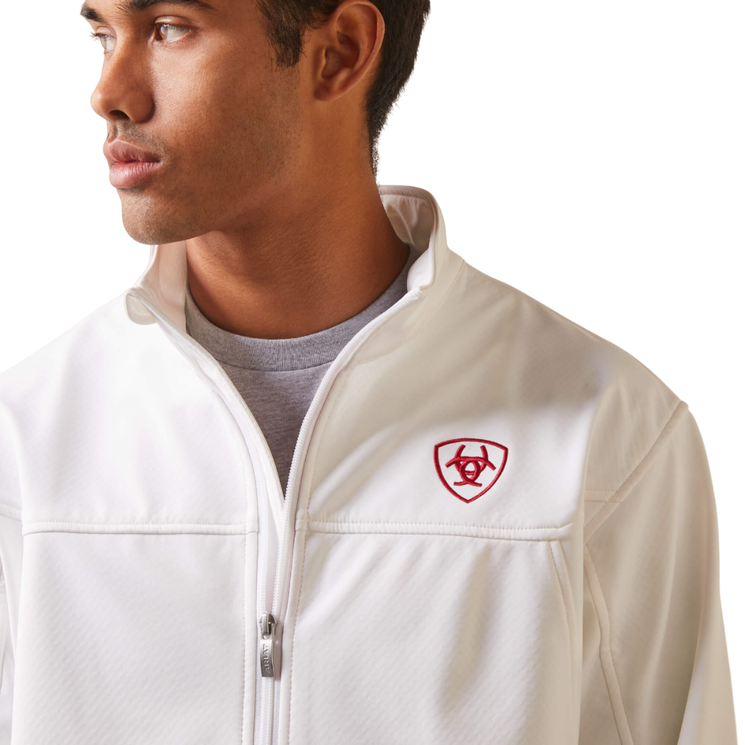 Ariat Men's Classic Softshell Mexico White Jacket