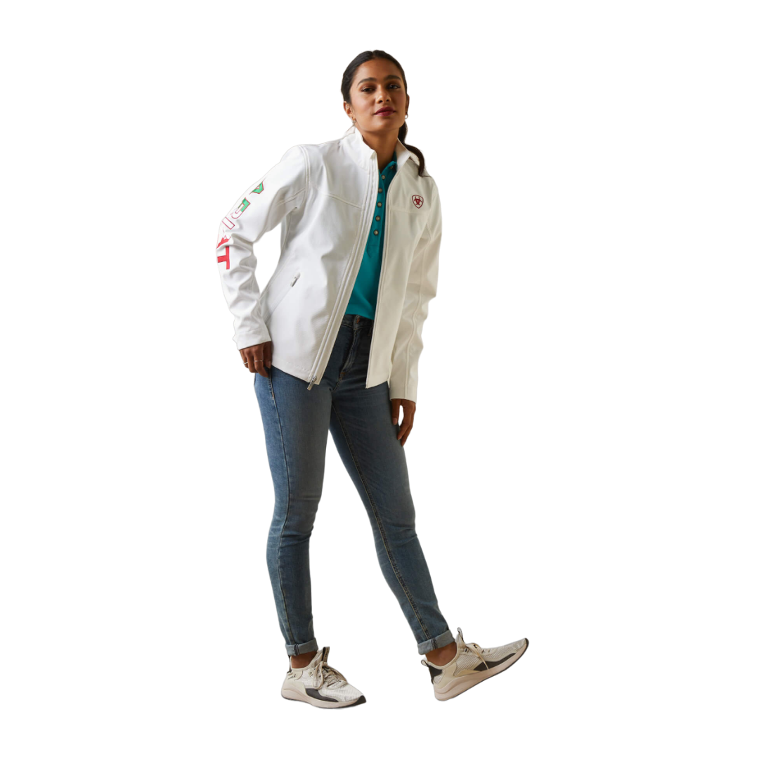 Ariat Women's Classic Softshell Mexico White Jacket