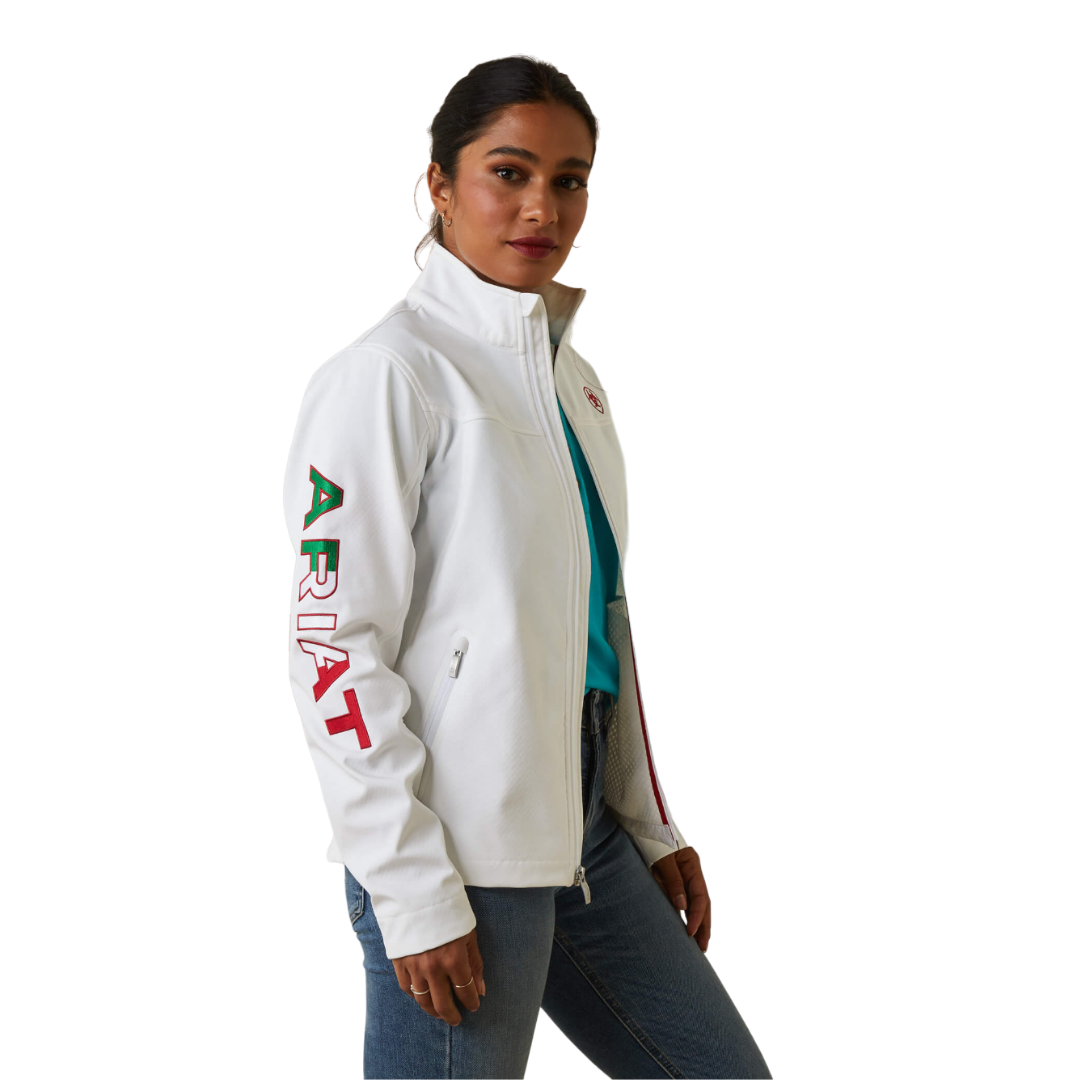Ariat Women's Classic Softshell Mexico White Jacket