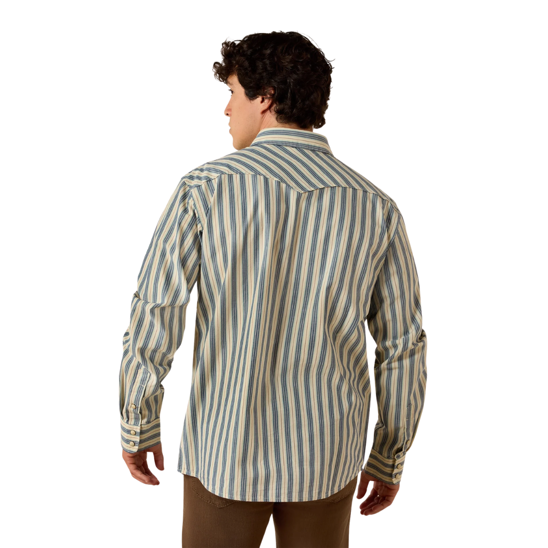 Ariat Men's Retro Hart Fitted Snap White Shirt