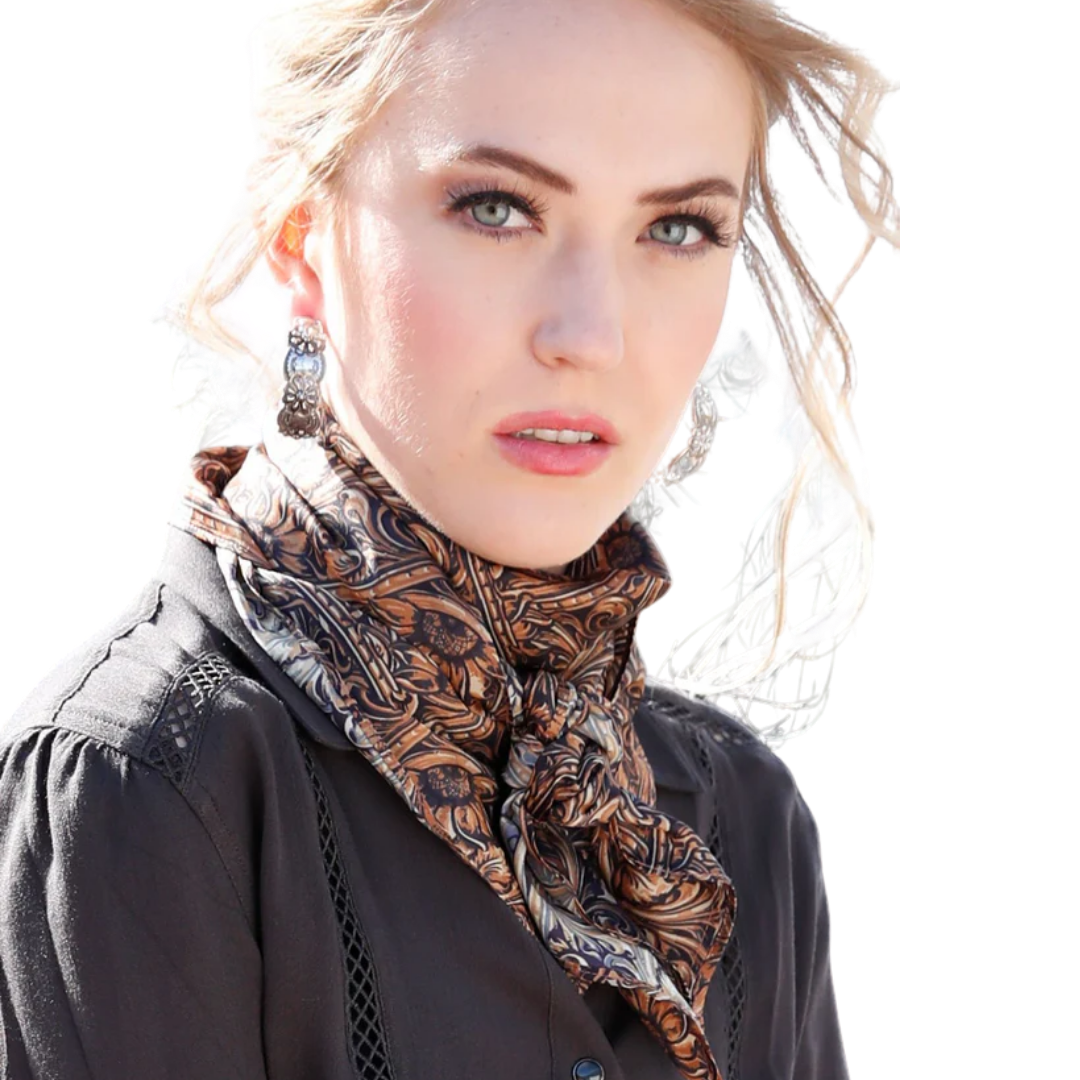 Cruel Girls Women's Copper Leather Wild Rag Scarves