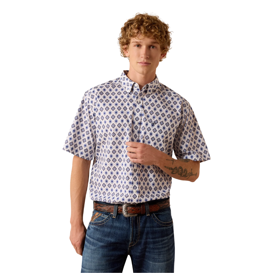 Ariat Men's Baxter Classic Fit White Shirt