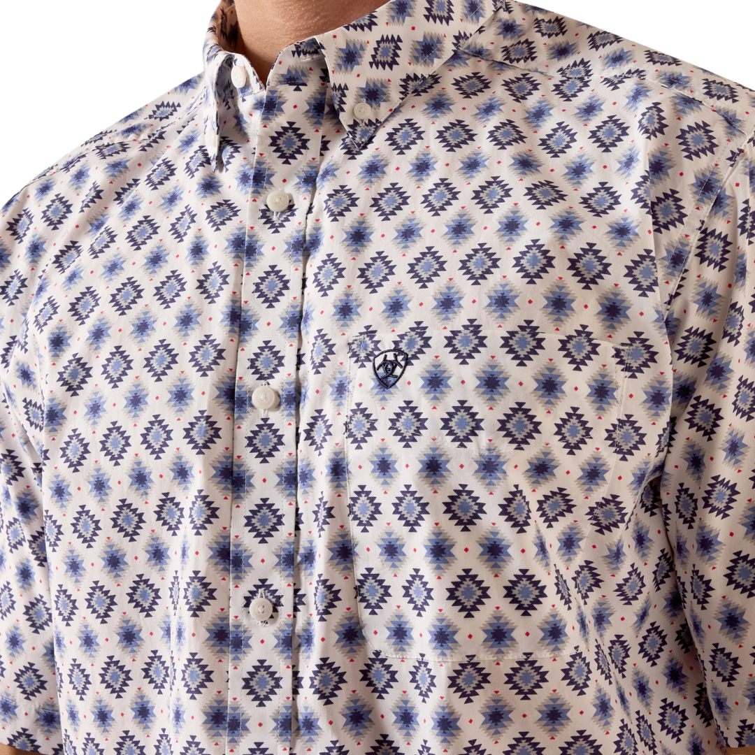 Ariat Men's Baxter Classic Fit White Shirt