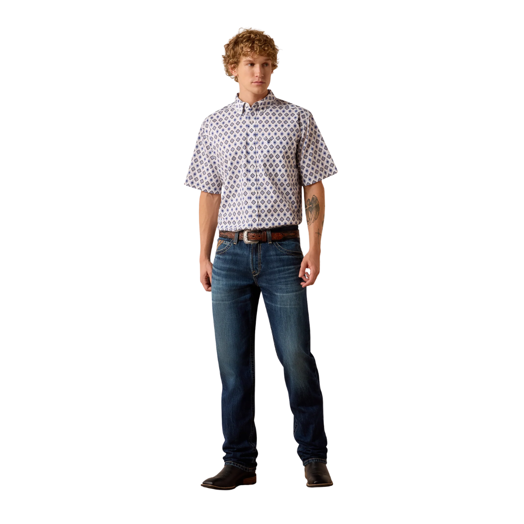 Ariat Men's Baxter Classic Fit White Shirt