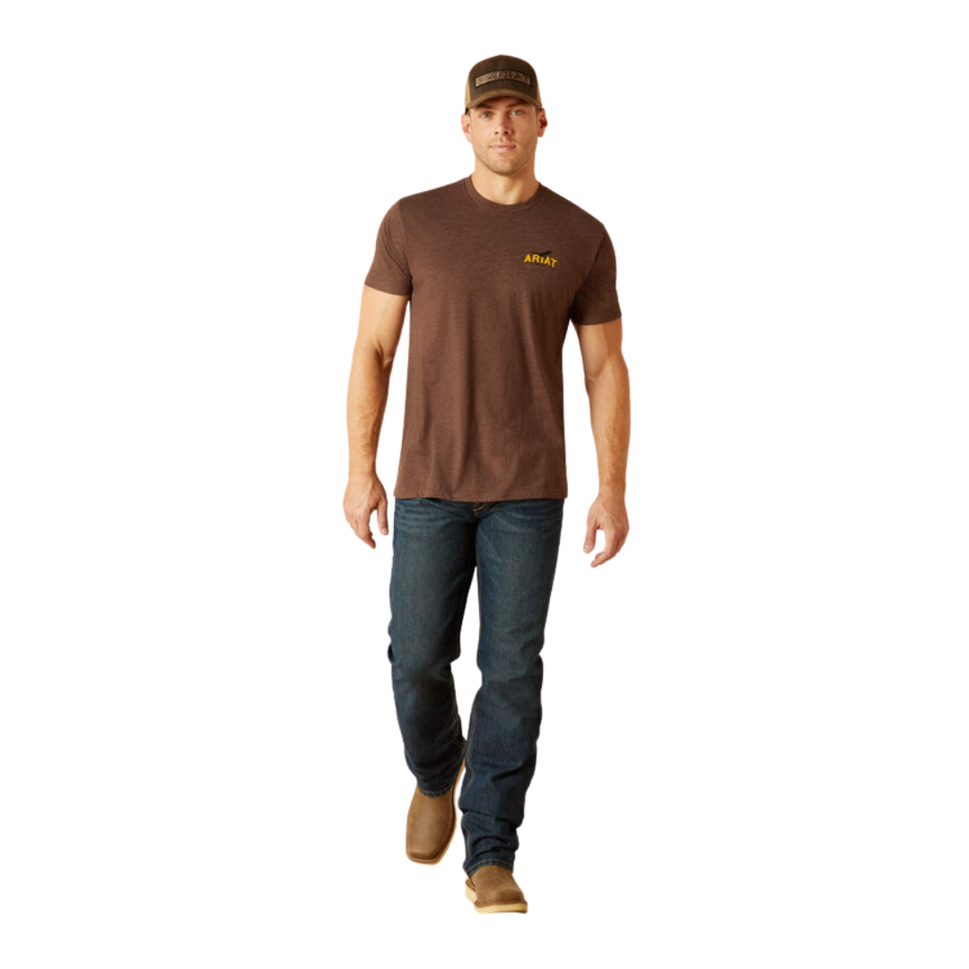 Ariat Men's Bison Sketch Brown T-Shirt - XS