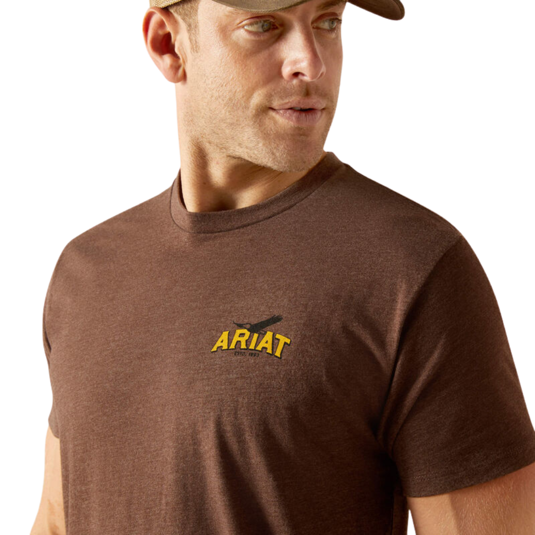 Ariat Men's Bison Sketch Brown T-Shirt - XS