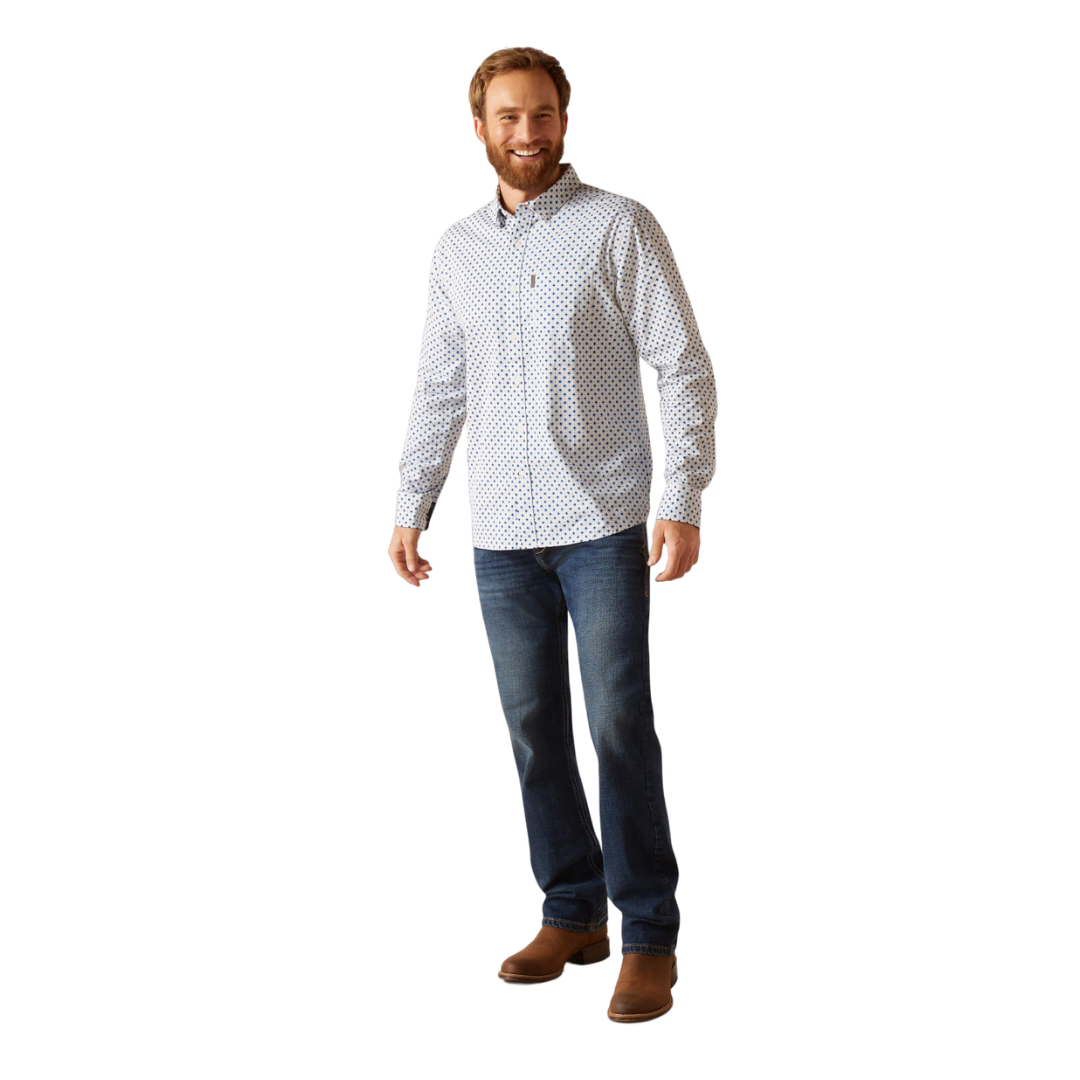 Ariat Men's Mac Stretch Modern White Shirt