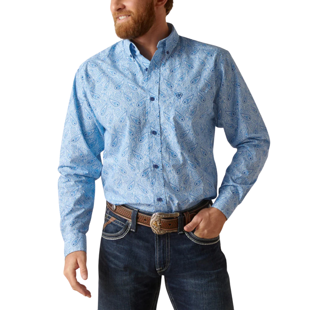 Ariat Men's Phineas Shades Blue Shirt