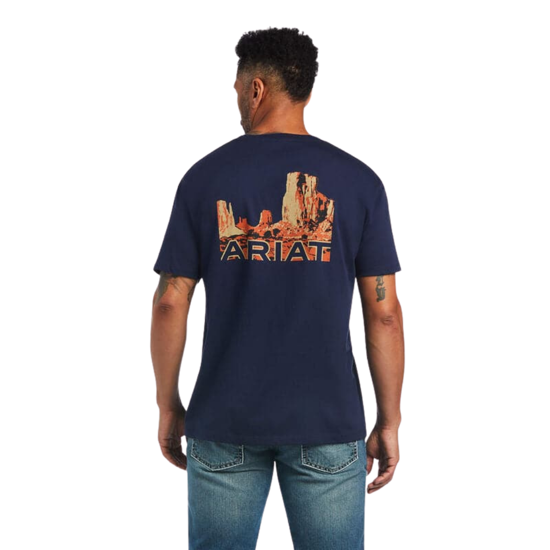 Ariat Men's Midnight Navy Monument Blue T-Shirt