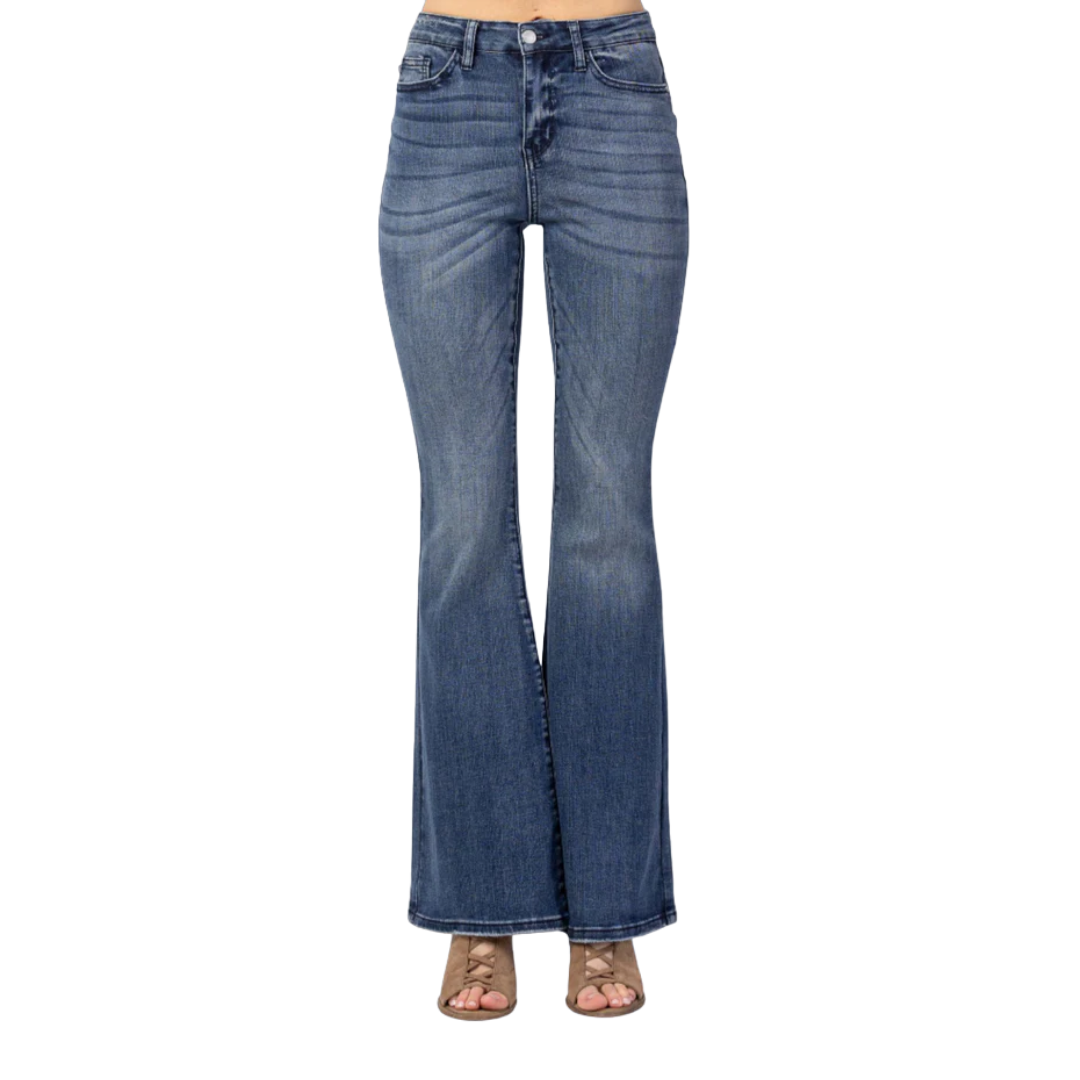 Judy Blue Woman's Contrast Trouser Blue Jeans