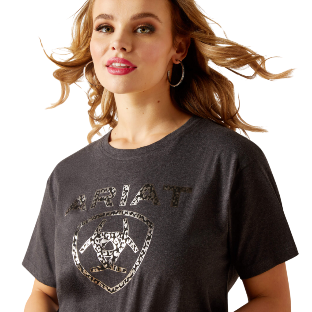 Ariat Women's Shield Heather Grey Shirt
