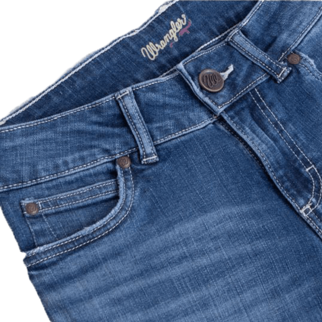 Wrangler Women's Mid Rise Blue Short