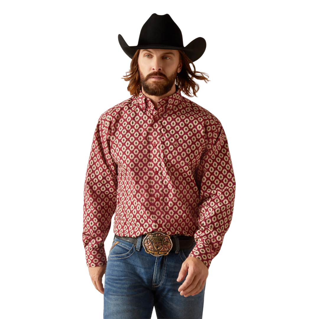 Ariat Men's Nevil Classic Red Shirt