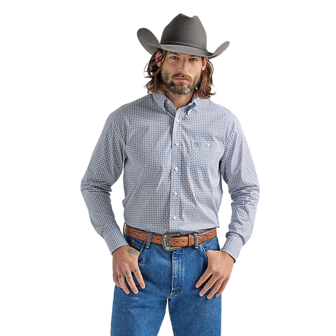 Wrangler Men's George Strait Purple Shirt