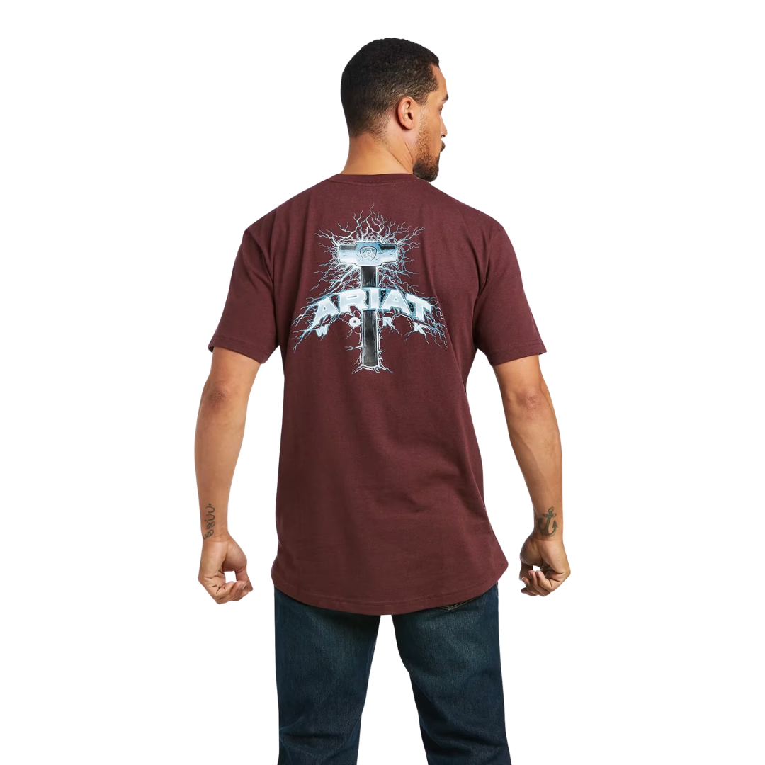 Ariat Men's Rebar Cotton Strong Red Shirt