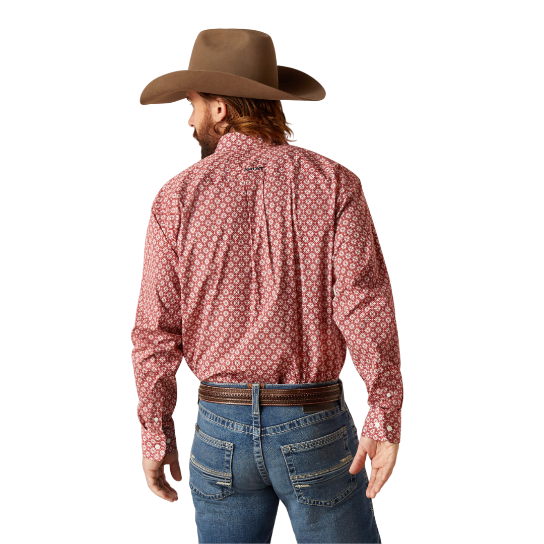 Ariat Men's Wrinkle Free Gideon Classic Red Shirt