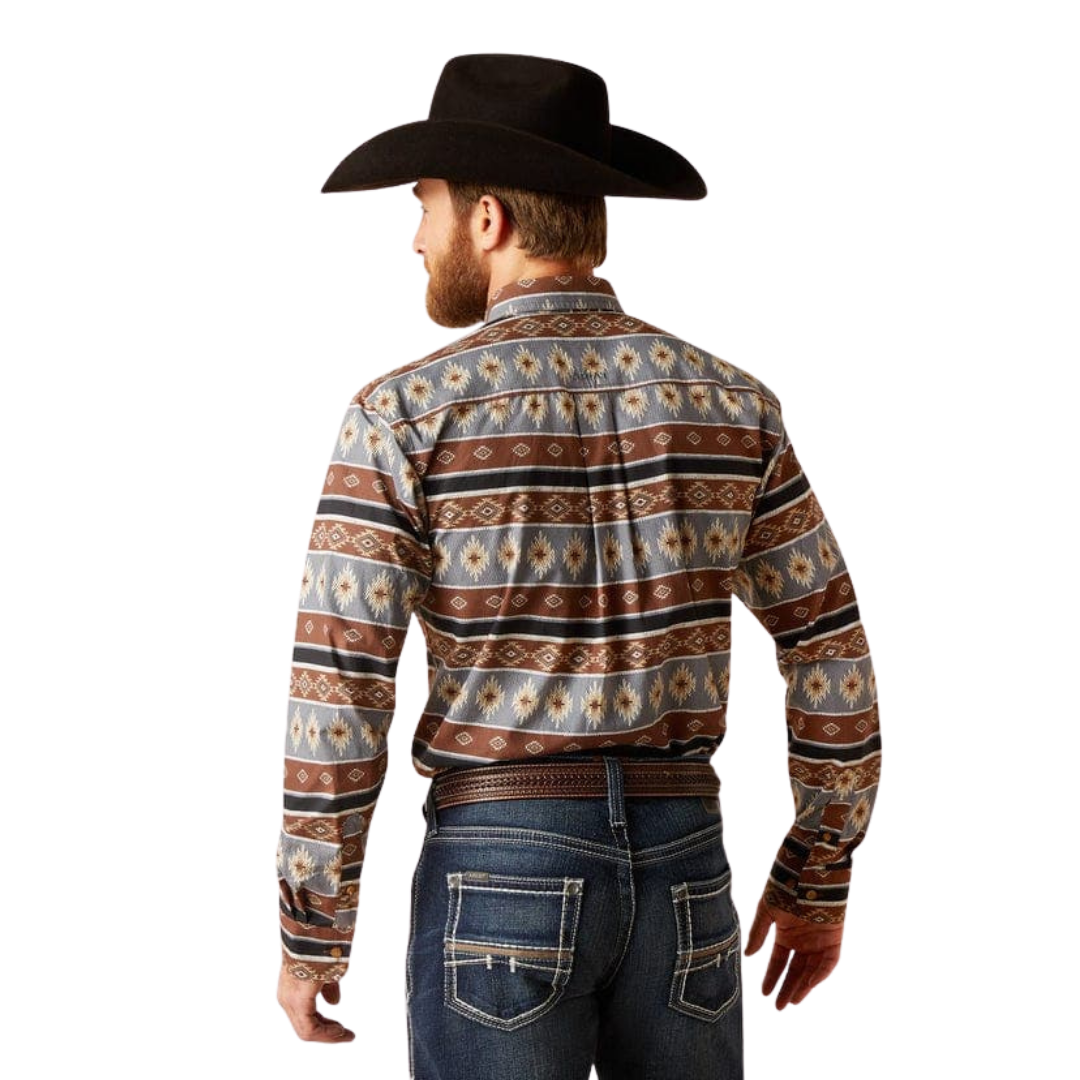 Ariat Men's Nelly Fitted Long Sleeve Multicolor Shirt