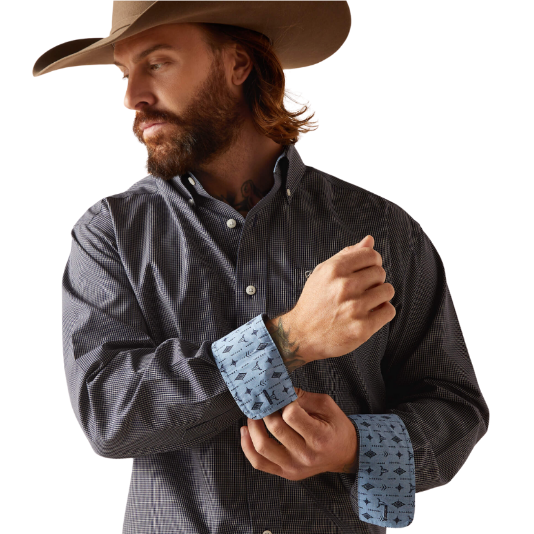 Ariat Men's Wrinkle Free Killian Classic Grey Shirt