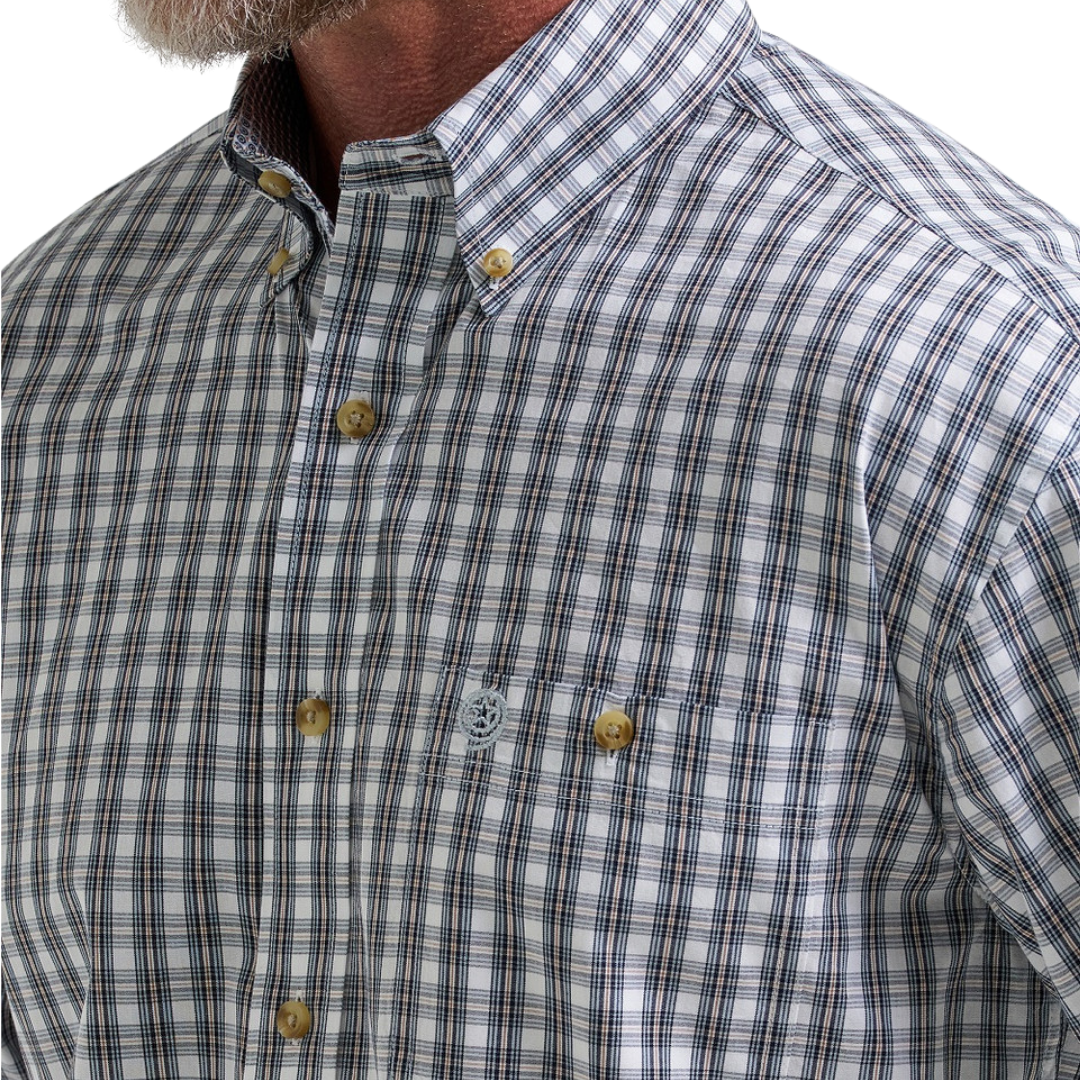 Wrangler Men's George Strait Blue Shirt