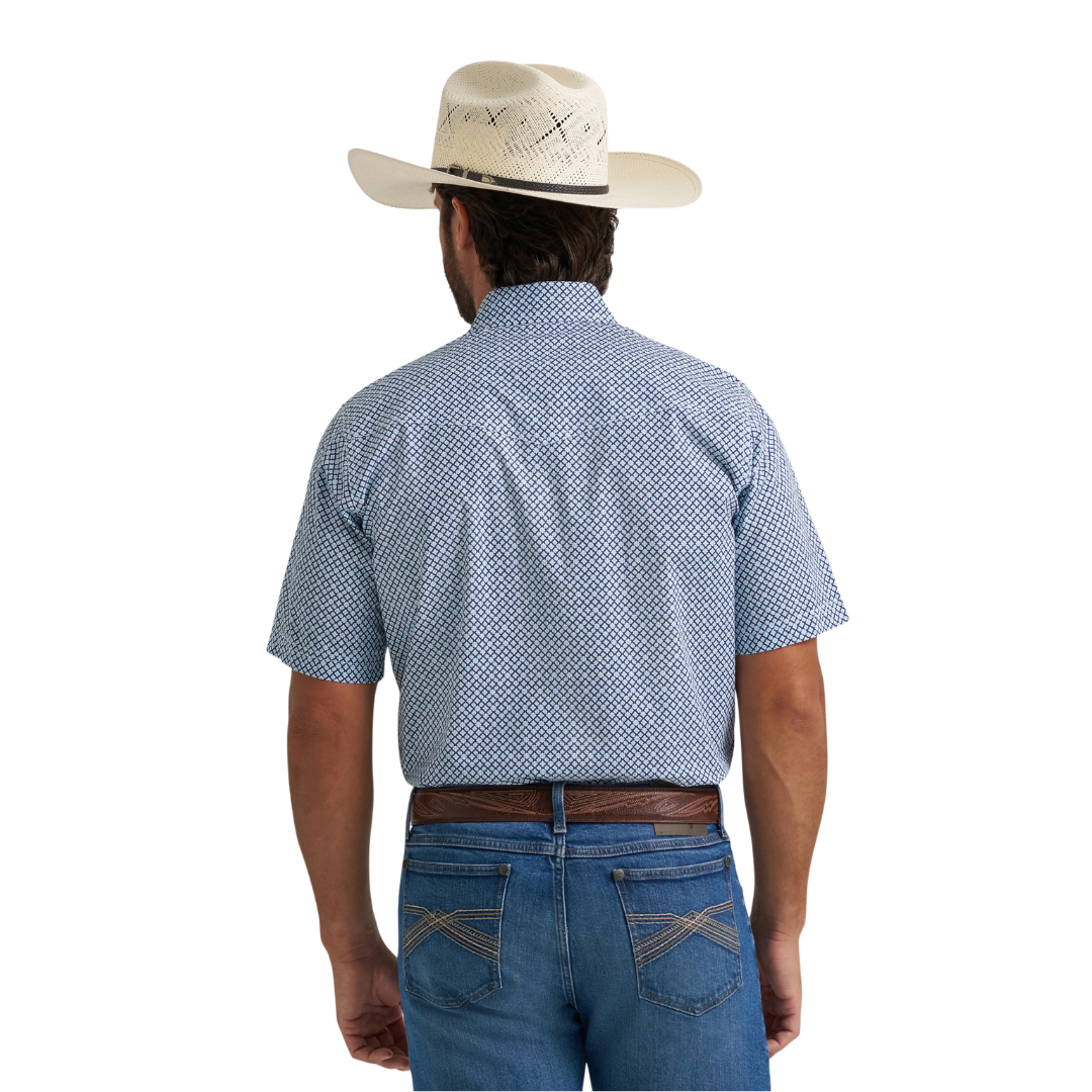 Wrangler Men's 20X Competition Classic Fit Blue Shirt