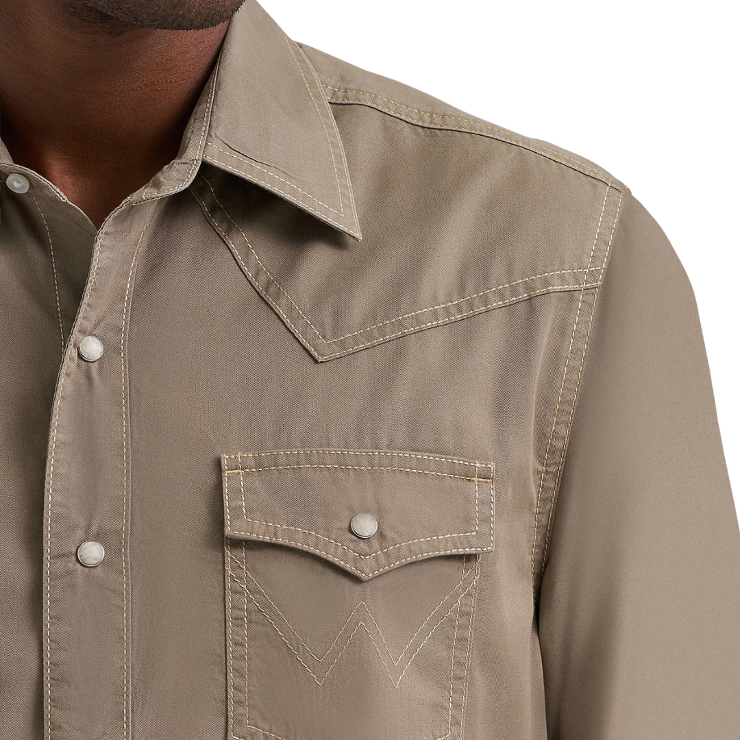 Wrangler Men's Premium Tan Shirt