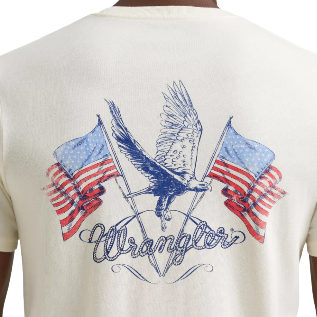 Wrangler Men's Graphic Antique White T-Shirt