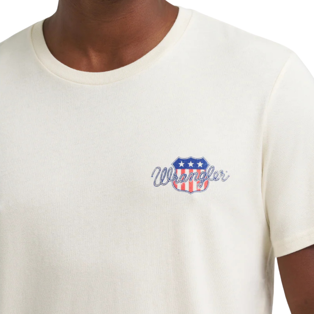 Wrangler Men's Graphic Antique White T-Shirt