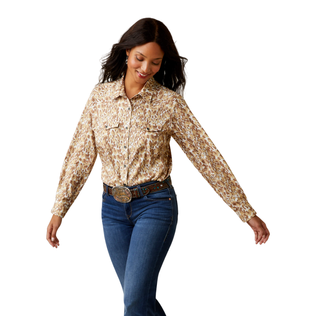 Ariat Women's Sophia Leopard Brown Shirt