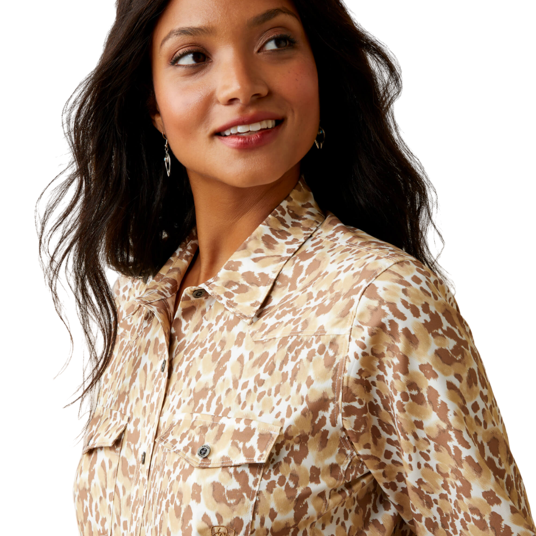Ariat Women's Sophia Leopard Brown Shirt
