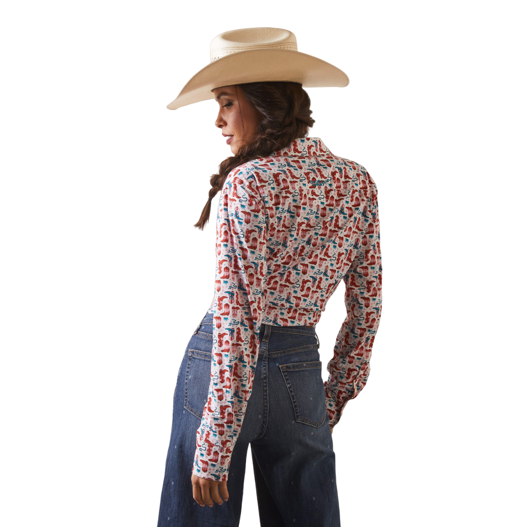 Ariat Women's Blazin Boots Kirby White Shirt
