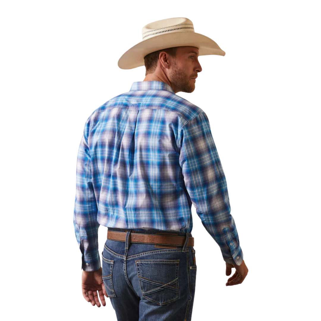 Ariat Men's Series Lukas Fit Blue Shirt