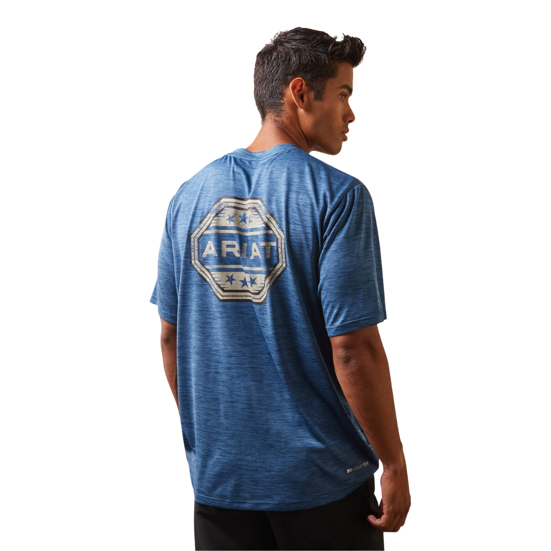 Ariat Men's Charger Stamp Blue Shirt