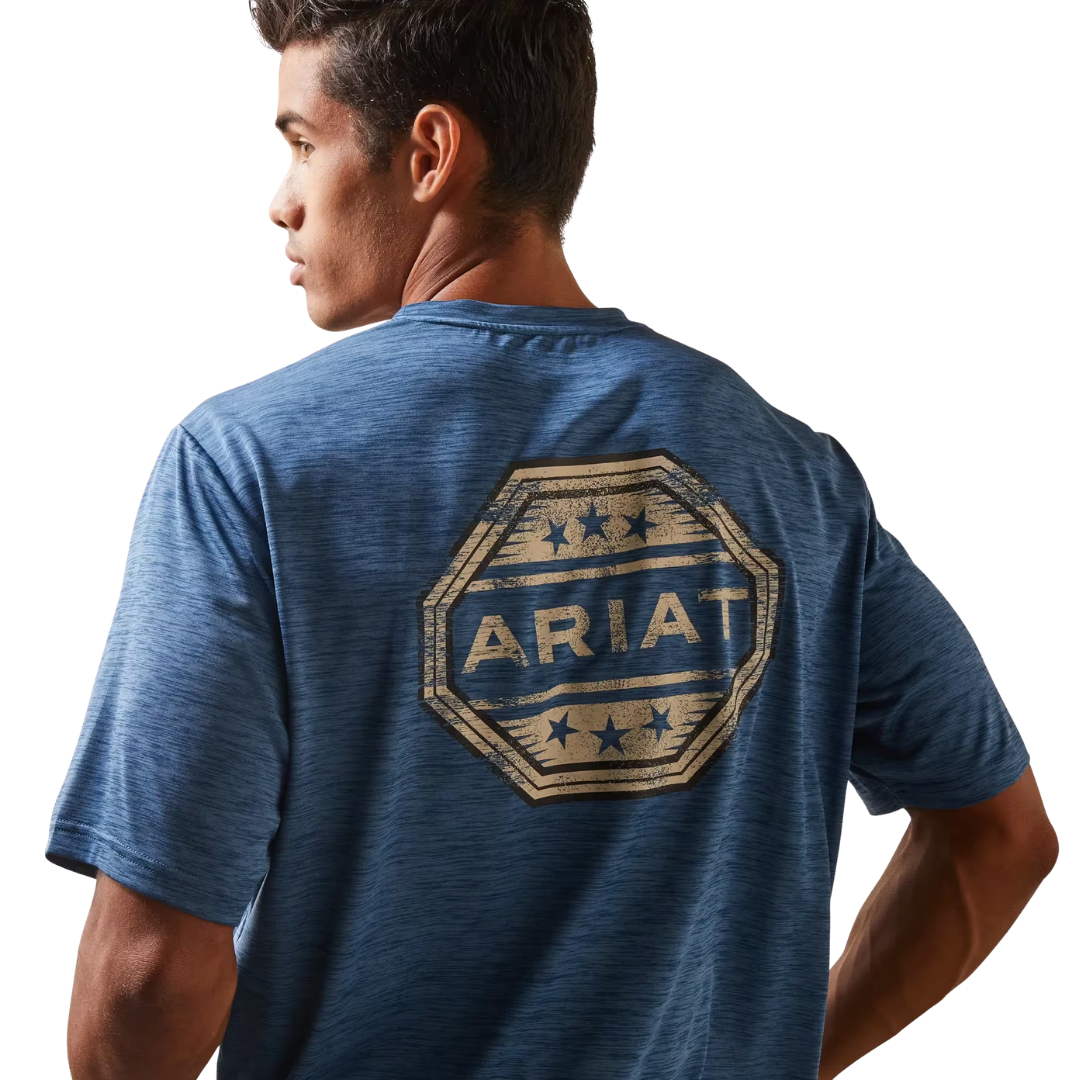 Ariat Men's Charger Stamp Blue Shirt