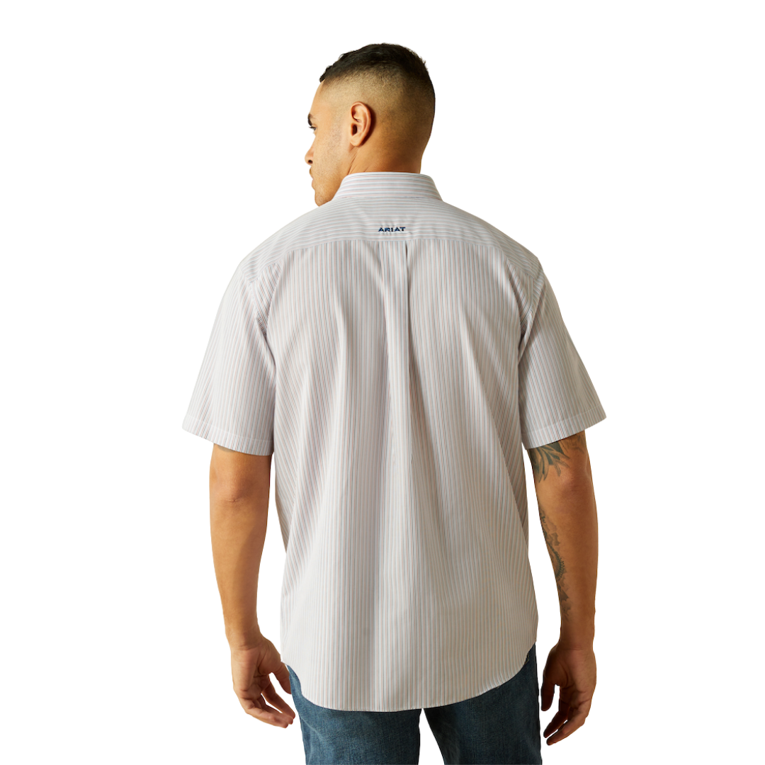 Ariat Men's Wrinkle Classic Fit Blue Shirt
