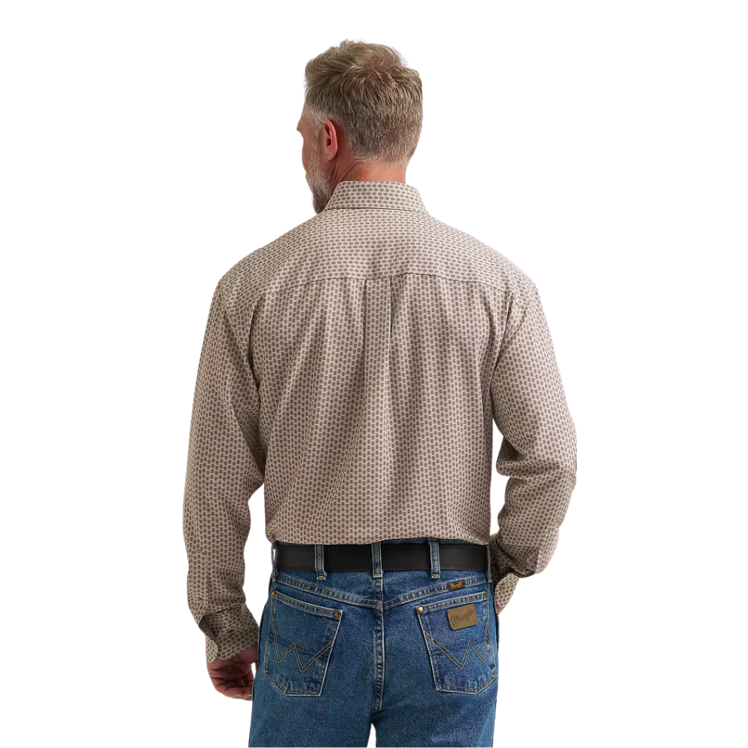 Wrangler Men's George Strait Brown Shirt