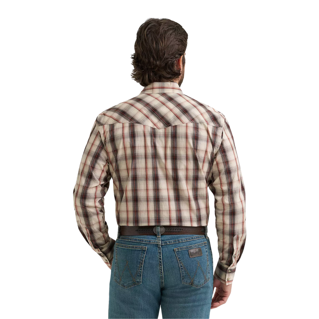 Wrangler Men's 20X Long Sleeve Tan Shirt