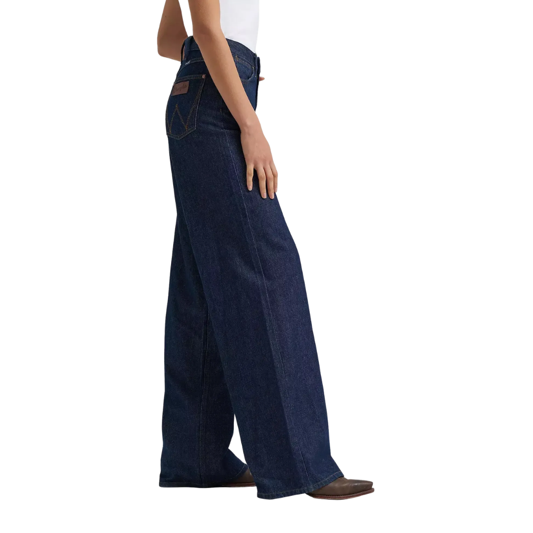 Wrangler Women's Bailey Wide Leg High Rise Denim Jeans