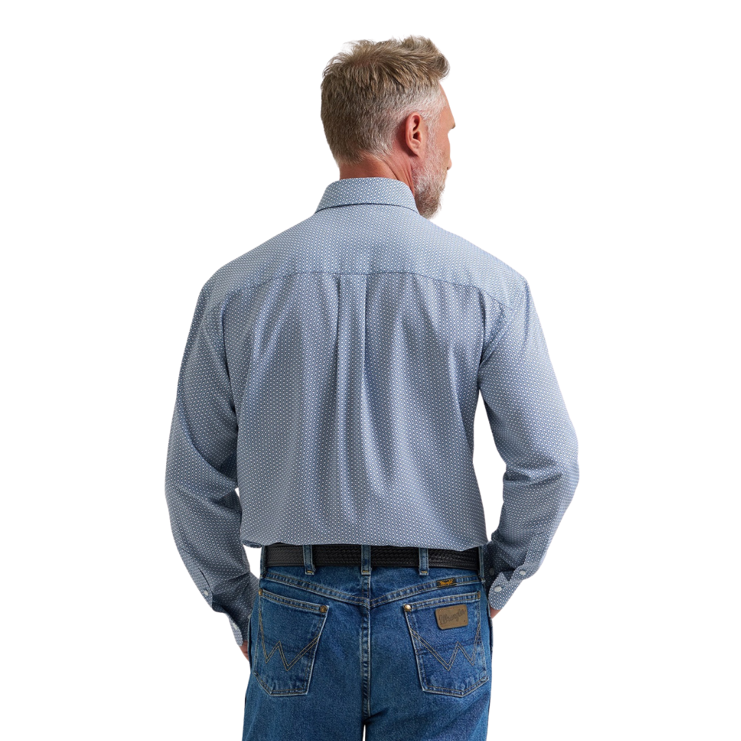 Wrangler Men's George Straight Blue Shirt