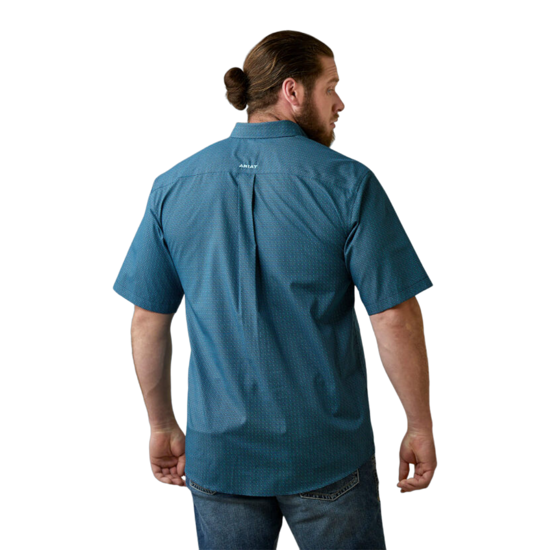 Ariat Men's Eli Navy Reef Blue Shirt