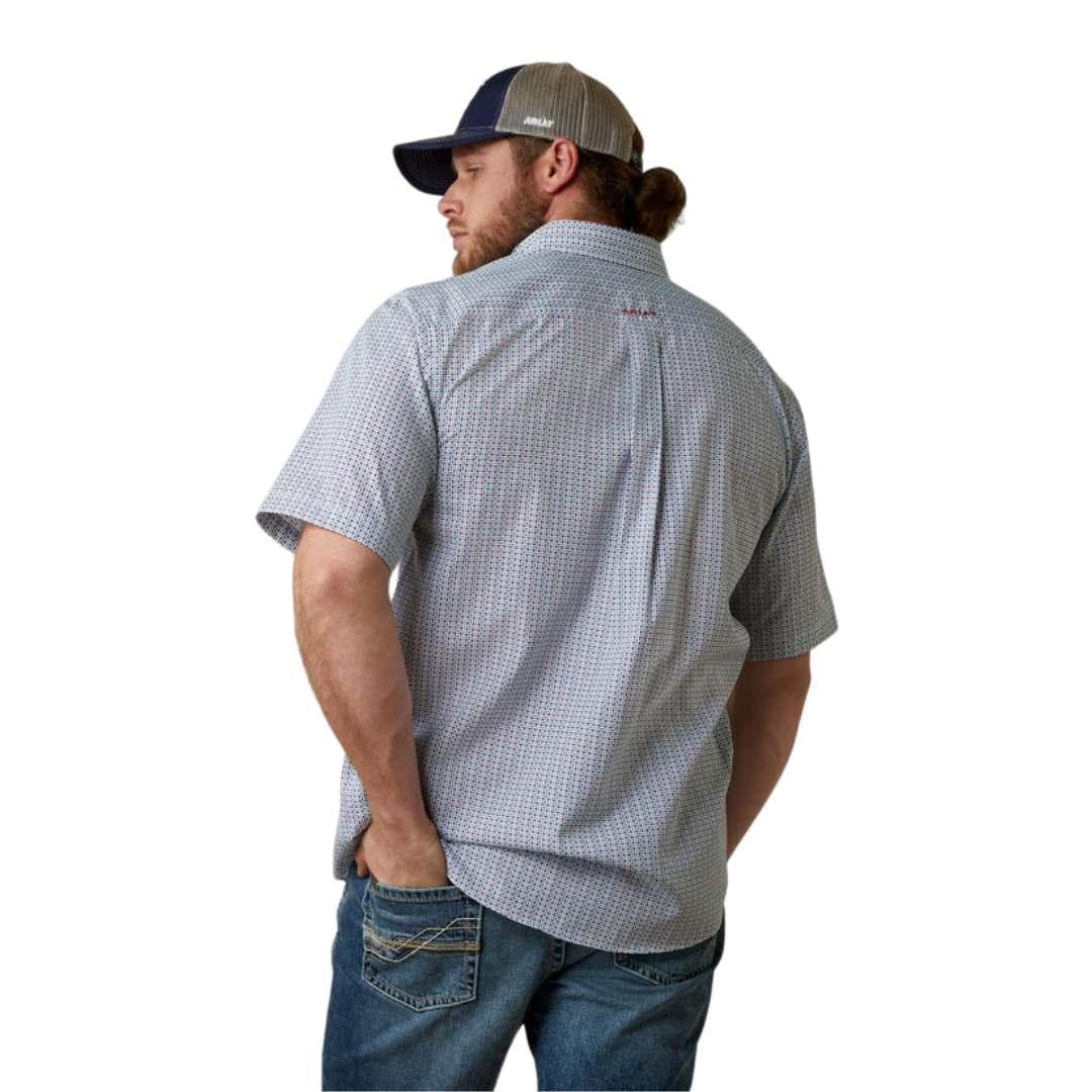 Ariat Men's Eron Aegean Blue Shirt